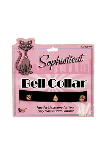 Forum Novelties - Sophisticat Bell Collar - Black - Stag Shop
