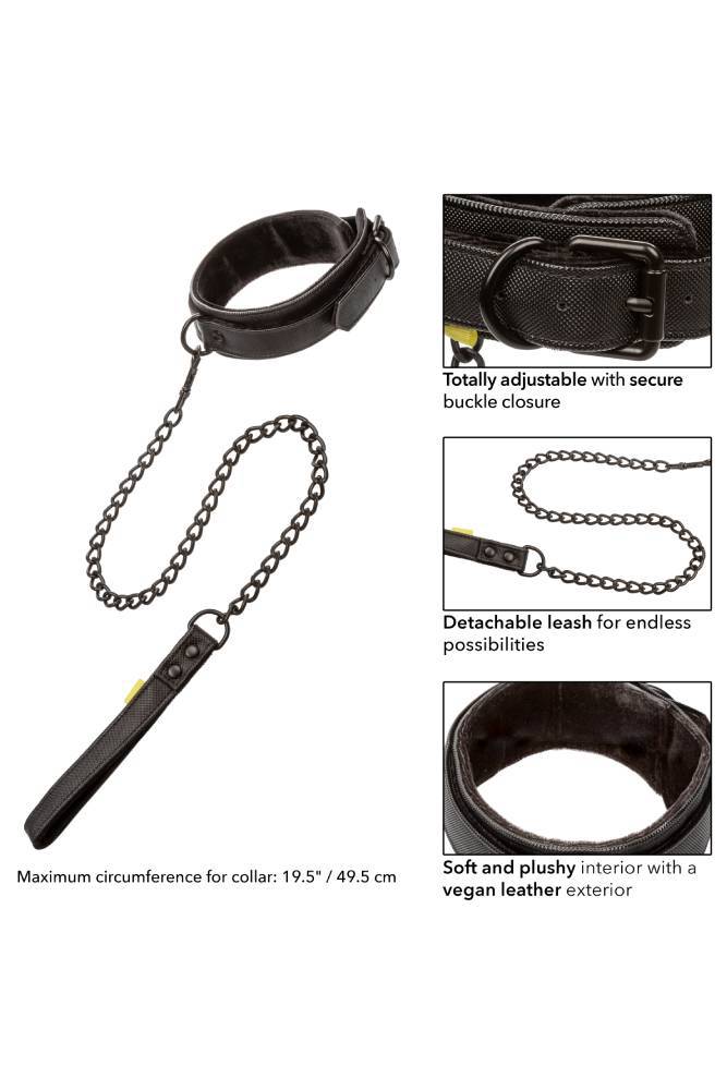 Cal Exotics - Boundless - Collar and Leash - Black - Stag Shop