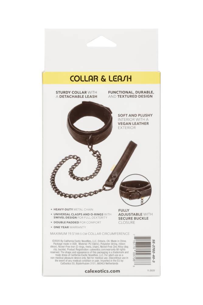 Cal Exotics - Boundless - Collar and Leash - Black - Stag Shop