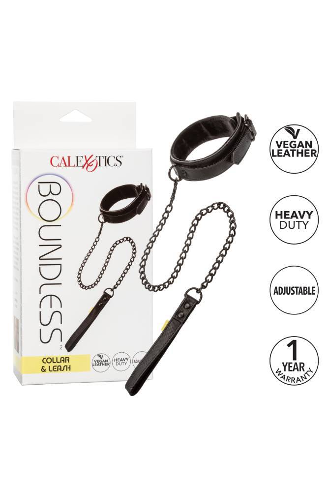 Cal Exotics - Boundless - Collar and Leash - Black - Stag Shop