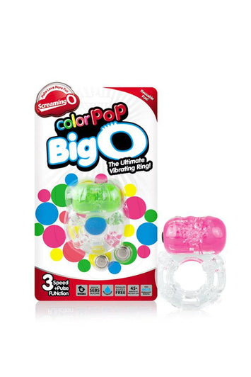 Screaming O - ColourPop - Big O Vibrating Cock Ring - Assorted - Stag Shop