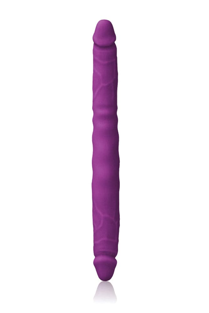NS Novelties - Colours - Double Pleasure Double Ended Dildo - Purple - Stag Shop