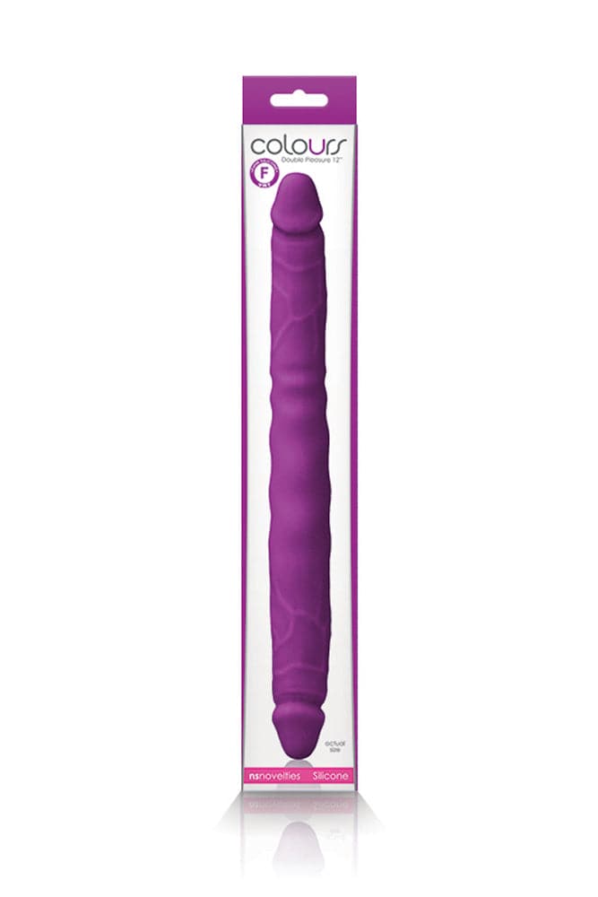 NS Novelties - Colours - Double Pleasure Double Ended Dildo - Purple - Stag Shop