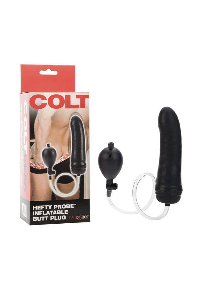 Cal Exotics - Colt - Hefty Probe Inflatable Butt Plug - Black - Stag Shop