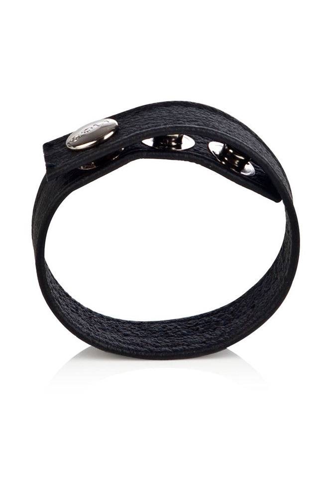 Cal Exotics - Colt - Adjustable 3 Snap Leather Cock/Ball Strap - Stag Shop