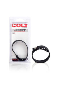 Thumbnail for Cal Exotics - Colt - Adjustable 3 Snap Leather Cock/Ball Strap - Stag Shop