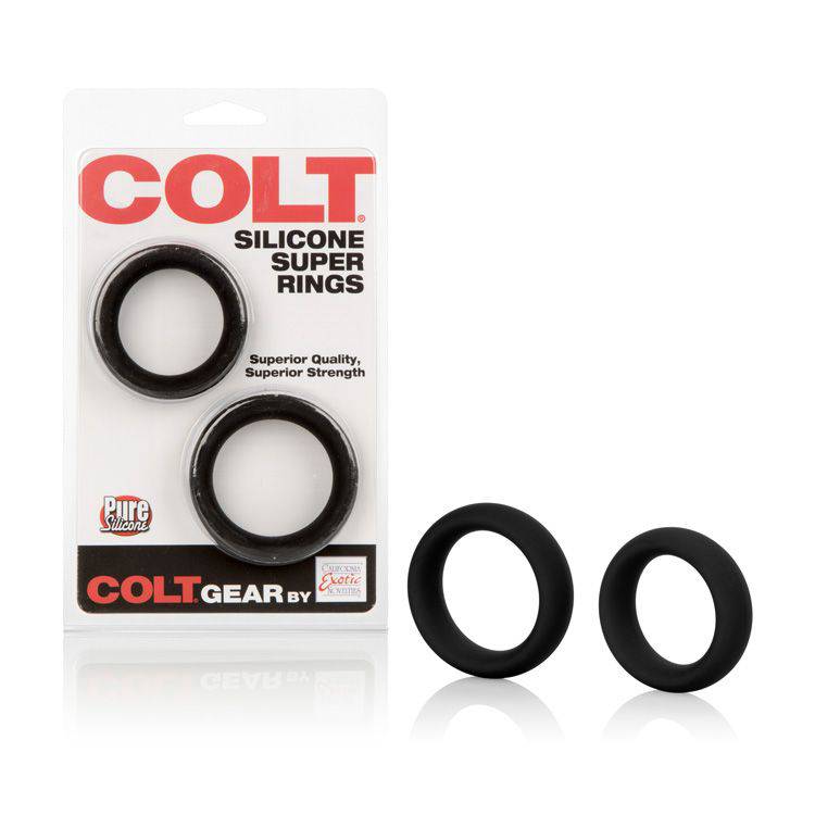 Cal Exotics - Colt - Silicone Super Rings - Black - Stag Shop