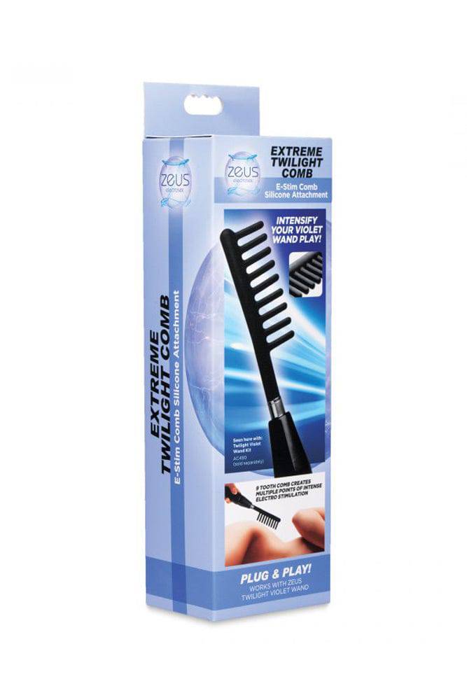 XR Brands - Zeus - Extreme Twilight Comb E-Stim Attachment - Black - Stag Shop