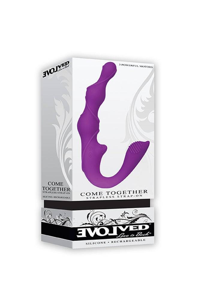 Evolved - Come Together Vibrating Strapless Strap-On - Purple - Stag Shop