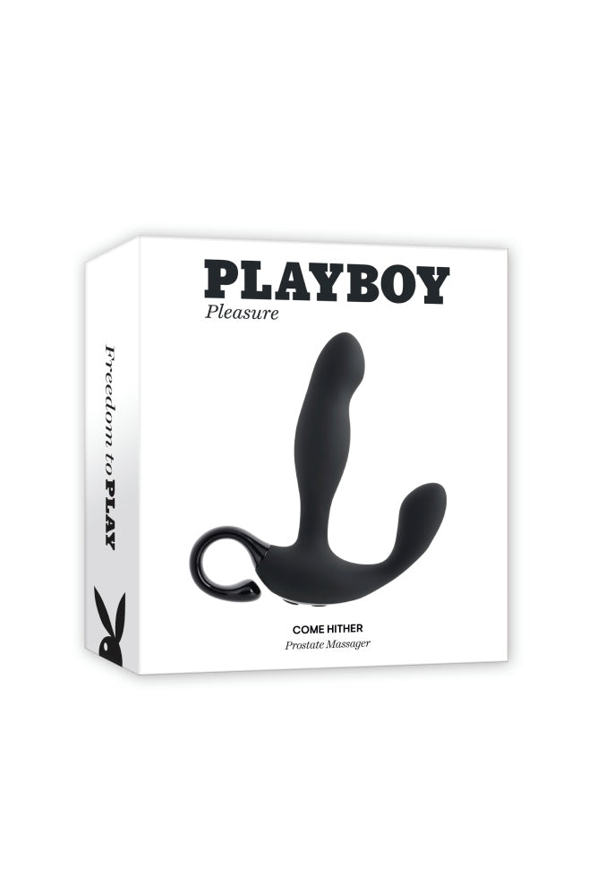Playboy - Come Hither Prostate Massager with Remote Control - Black - Stag Shop