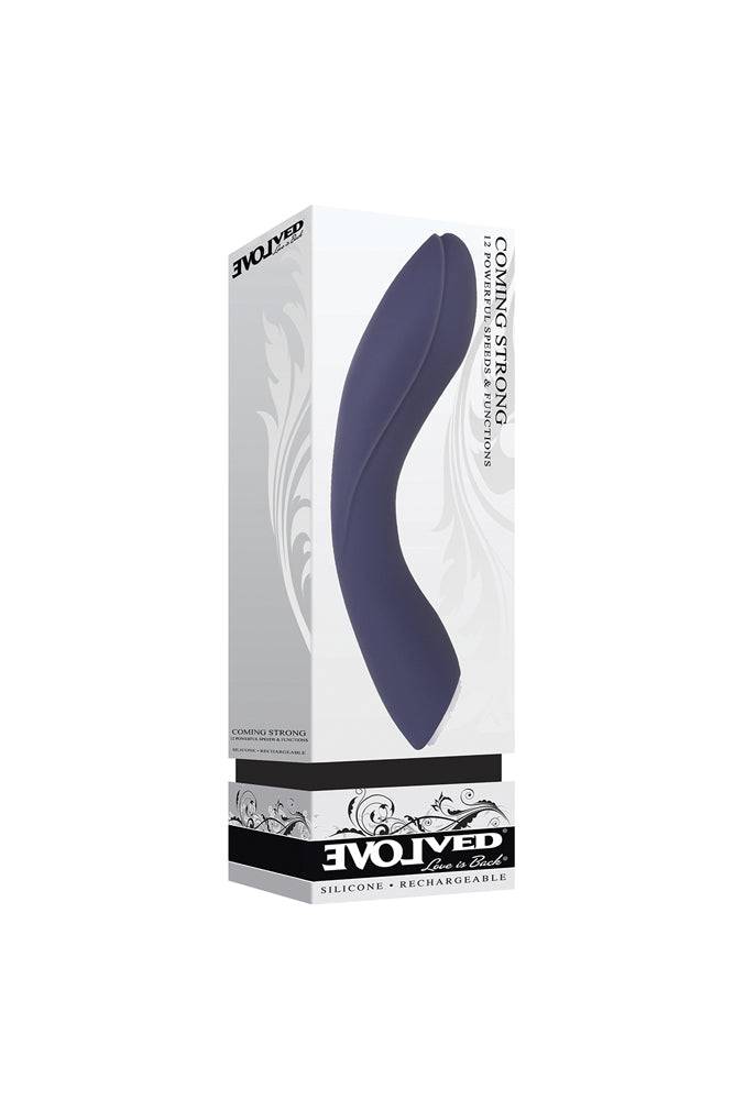 Evolved - Coming Strong G-Spot Vibrator - Navy - Stag Shop