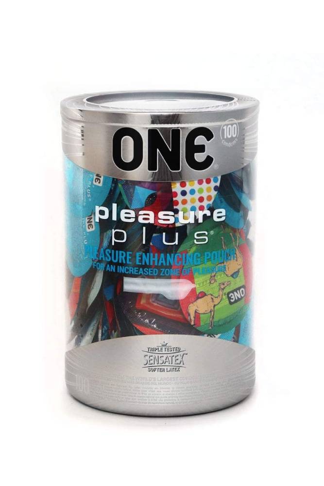 PAMCO - ONE Pleasure Plus - Ultra Premium Lubricated Latex Condom - Stag Shop