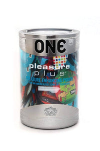 Thumbnail for PAMCO - ONE Pleasure Plus - Ultra Premium Lubricated Latex Condom - Stag Shop