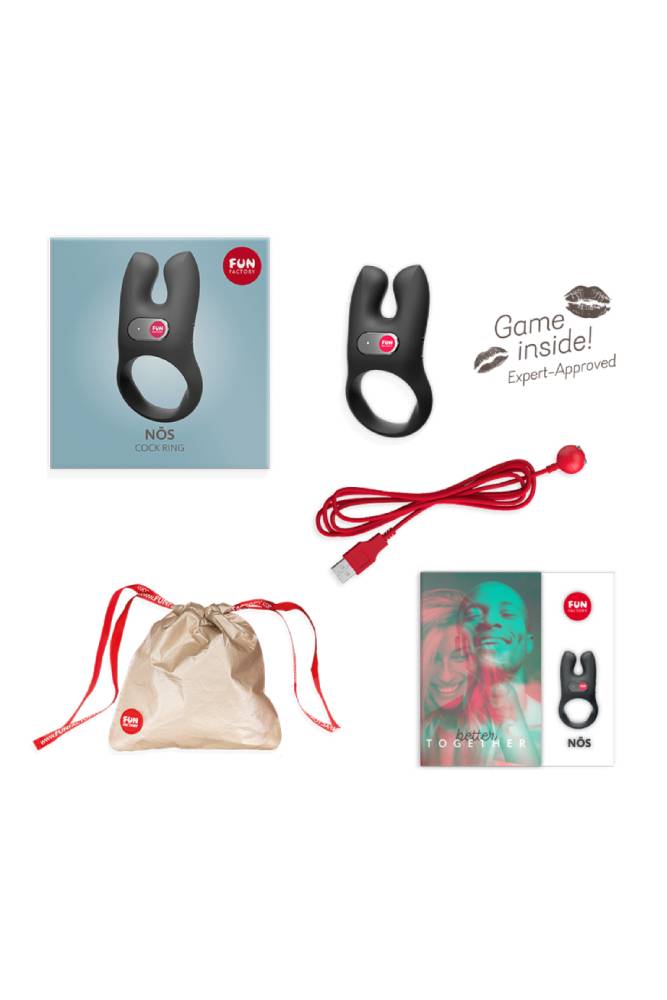 Fun Factory - NŌS Vibrating Cock Ring - Black - Stag Shop