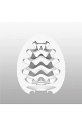 Tenga - Egg - Wavy - Cooling Textured Egg Masturbator - Stag Shop