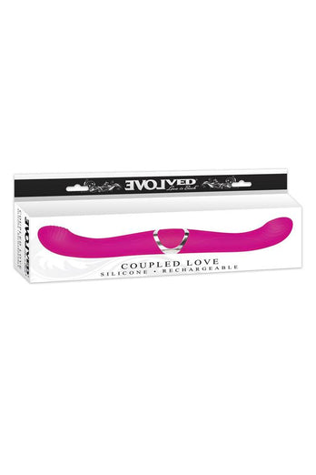 Evolved - Coupled Love Double Ended Vibrating Dildo - Pink - Stag Shop