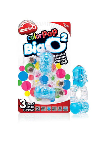 Screaming O - ColourPop - The Big O 2 - Dual Vibrating Cock Ring - Assorted - Stag Shop
