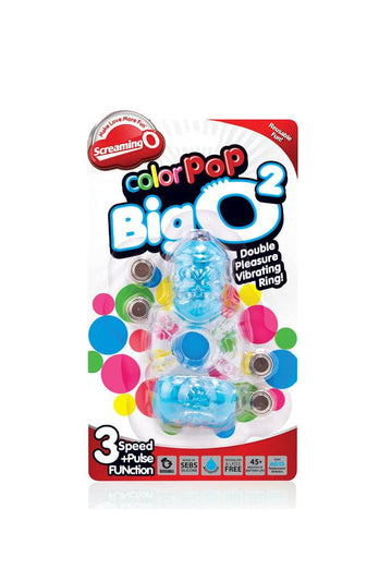 Screaming O - ColourPop - The Big O 2 - Dual Vibrating Cock Ring - Assorted - Stag Shop