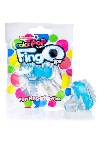 Screaming O - ColourPop Quickie - Fing O Tips Disposable Fingertip Vibrator - Assorted - Stag Shop