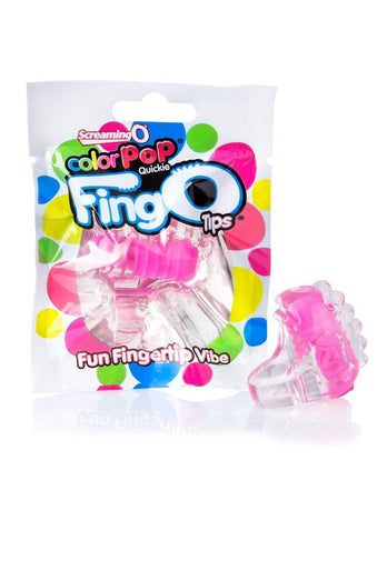 Screaming O - ColourPop Quickie - Fing O Tips Disposable Fingertip Vibrator - Assorted - Stag Shop