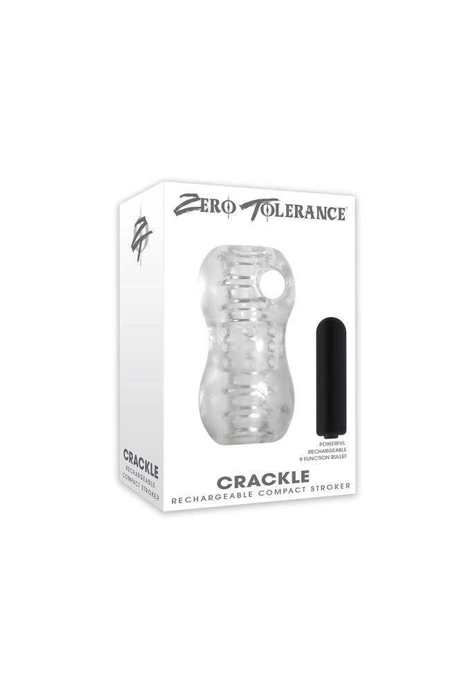Zero Tolerance - Crackle Vibrating Stroker - Clear - Stag Shop