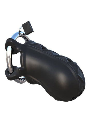 Pipedream - Fantasy C-Ringz - Extreme Silicone Cock Blocker Cock Cage - Black - Stag Shop