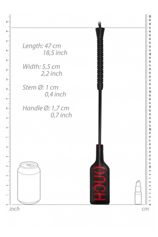 Ouch by Shots Toys - OUCH Crop - Black/Red - Stag Shop