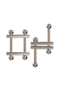Cal Exotics - Nipple Grips - Crossbar Nipple Vises - Silver - Stag Shop