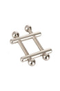 Cal Exotics - Nipple Grips - Crossbar Nipple Vises - Silver - Stag Shop