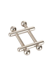 Cal Exotics - Nipple Grips - Crossbar Nipple Vises - Silver - Stag Shop