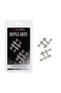 Cal Exotics - Nipple Grips - Crossbar Nipple Vises - Silver - Stag Shop
