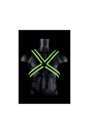 Ouch by Shots - Cross Harness - Glow in the Dark - Stag Shop