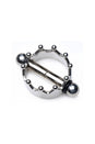 XR Brands - Master Series - Crowned Magnetic Nipple Clamps - Silver - Stag Shop