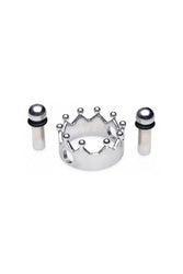XR Brands - Master Series - Crowned Magnetic Nipple Clamps - Silver - Stag Shop