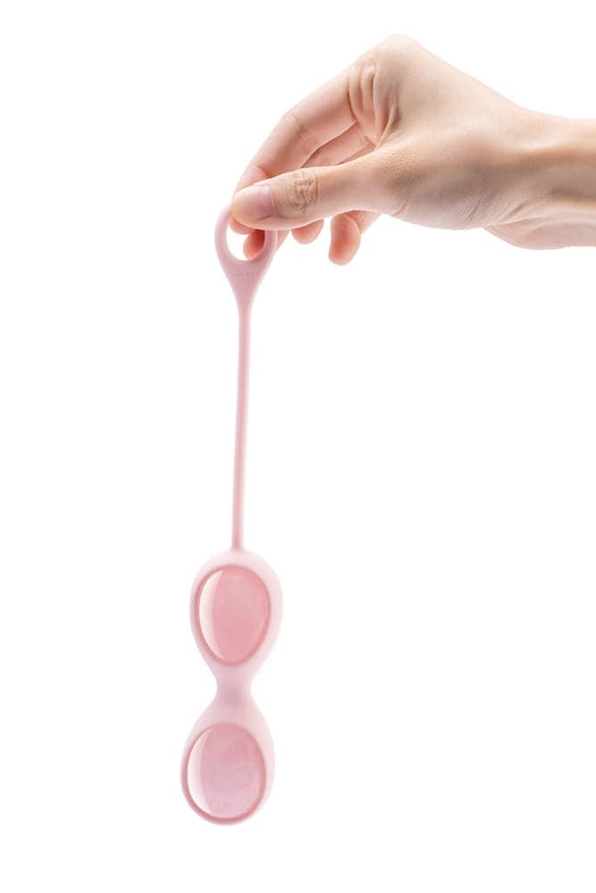 Le Wand - Rose Quartz Crystal Yoni Kegel Eggs - Stag Shop