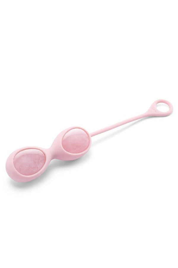 Le Wand - Rose Quartz Crystal Yoni Kegel Eggs - Stag Shop