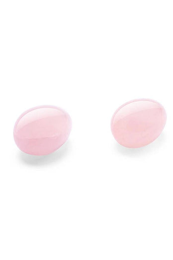 Le Wand - Rose Quartz Crystal Yoni Kegel Eggs - Stag Shop