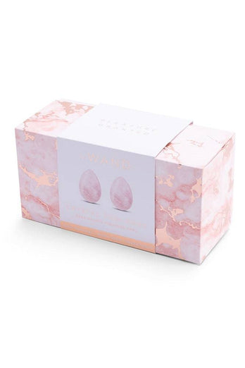 Le Wand - Rose Quartz Crystal Yoni Kegel Eggs - Stag Shop