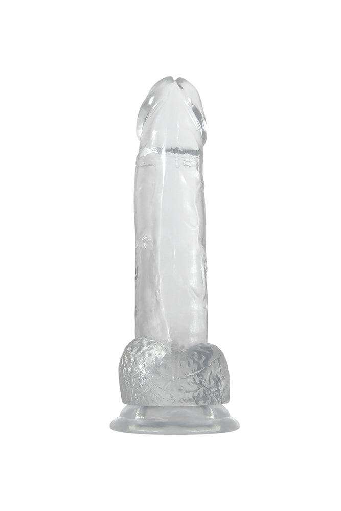 Adam & Eve - Crystal Clear 8 Inch Dildo - Clear - Stag Shop