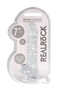 Shots Toys - Real Rock - 7-inch Crystal Clear Dildo - Assorted - Stag Shop