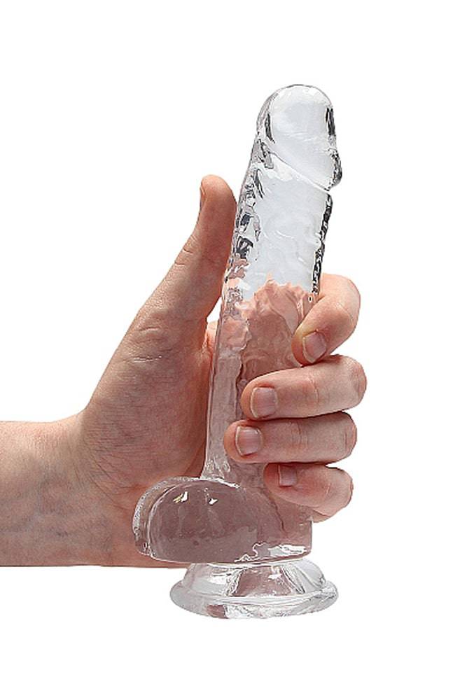 Shots Toys - Real Rock - 7-inch Crystal Clear Dildo - Assorted - Stag Shop