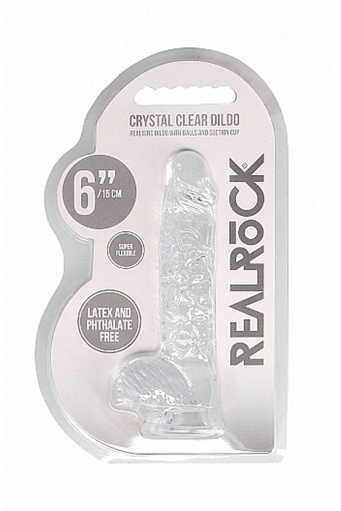 Shots Toys - Real Rock - 6-inch Crystal Clear Dildo - Assorted - Stag Shop