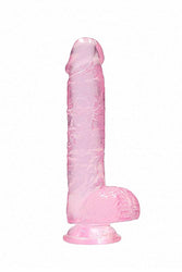 Shots Toys - Real Rock - 7-inch Crystal Clear Dildo - Assorted - Stag Shop