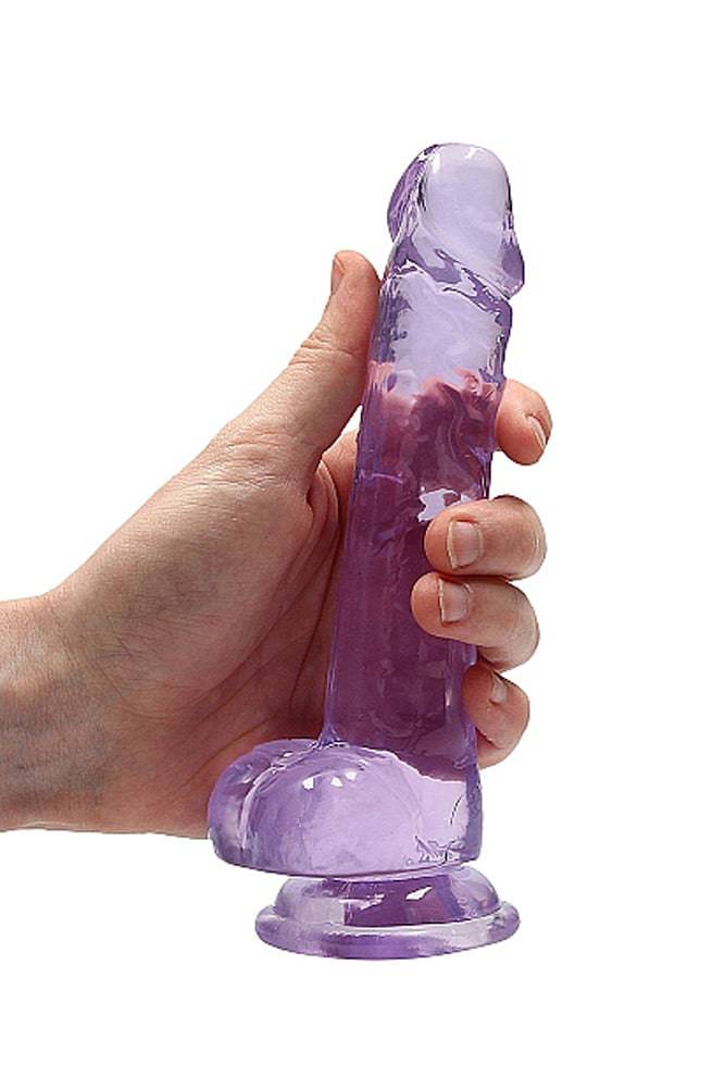 Shots Toys - Real Rock - 7-inch Crystal Clear Dildo - Assorted - Stag Shop