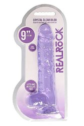 Shots Toys - Real Rock - 9-inch Crystal Clear Dildo - Assorted - Stag Shop