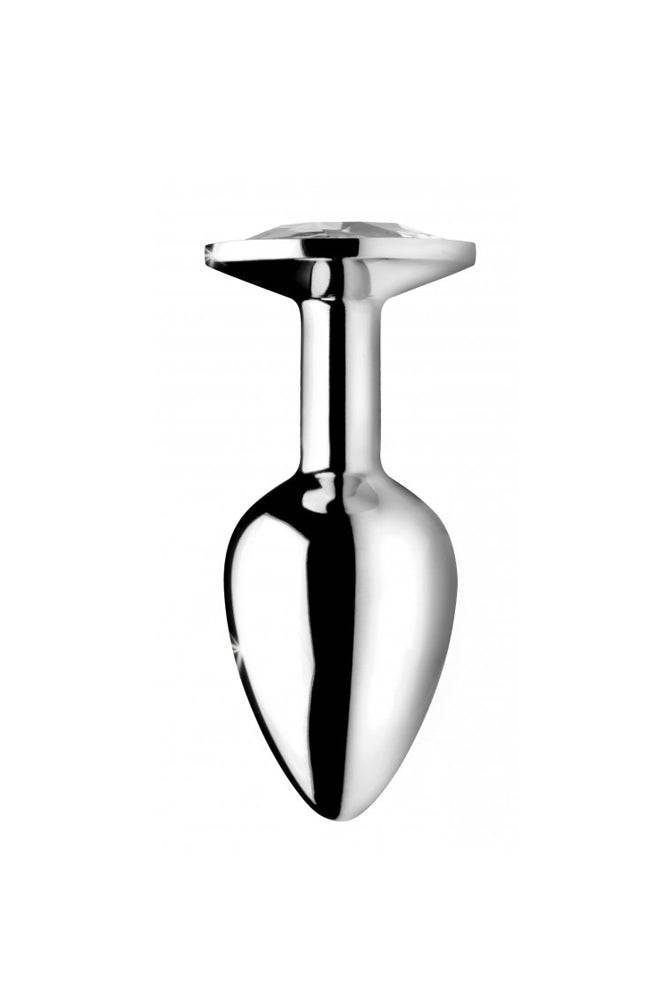 XR Brands - Booty Sparks - Clear Gem Anal Plug - Medium - Stag Shop