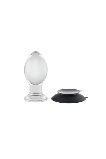 Gender X - Crystal Ball Butt Plug with Suction Cup - Clear - Stag Shop