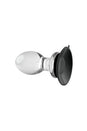 Gender X - Crystal Ball Butt Plug with Suction Cup - Clear - Stag Shop