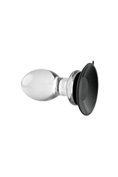 Gender X - Crystal Ball Butt Plug with Suction Cup - Clear - Stag Shop