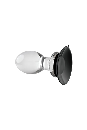 Gender X - Crystal Ball Butt Plug with Suction Cup - Clear - Stag Shop